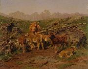 Rosa Bonheur Weaning the Calves oil painting reproduction